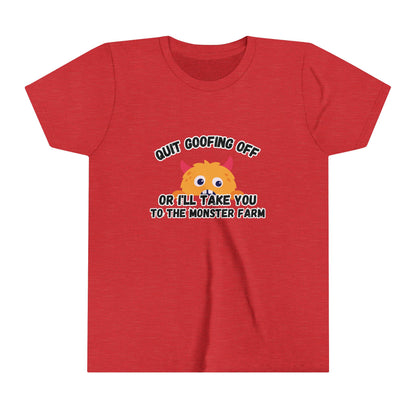 Quit Goofing Off Youth Short Sleeve Tee