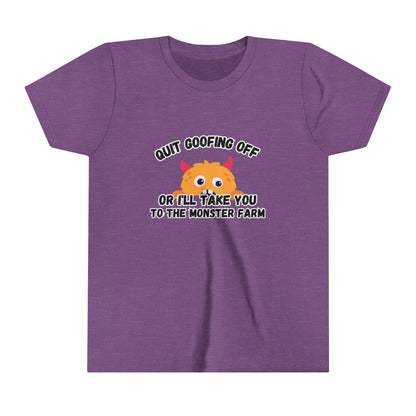 Quit Goofing Off Youth Short Sleeve Tee